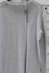 Boris Bidjan Saberi 24 Autumn Winter Long Sleeve Round Neck T-shirt LS1.5RF-FCX00010-F.LIGHTGREY FADED LIGHTGREY